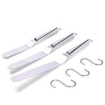 Cake Decorating Offset Icing Spatulas Set of 6 8 10 Inch Stainless Steel Angled Frosting Spatula
