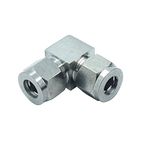 HongBoW Hardware 2 Pcs Stainless 304 Double Ferrule Compression Tube Fitting Union Elbow 3/8" OD x 3/8" OD