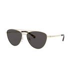 Michael Kors Women's 0MK1056 Sunglasses, Pale Gold/Dark Grey, 58