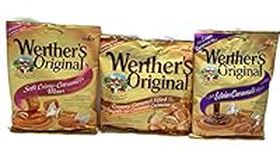 WERTHERS Original 3 Pack - Creamy Caramel Filled Hard Candies, Soft Eclairs Caramels, Soft Creme-Caramels