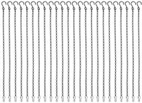 Foraineam 24 Pack 19.7 Inches Hanging Chains Garden Plant Hangers for Bird Feeders, Planters, Billboards, Lanterns and Ornaments