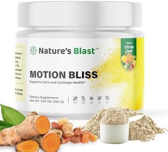 NATURES BLAST Motion Bliss Joint Supplements for Men & Women - Joint Health Support - with NEM, Calcium, Boswellia Serrata Extract, Collagen & More - 3.67 Oz - 30 Servings - Citrus Zest Flavor