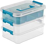 Sterilite 14138606 Layer Stack & Carry Box, 10-5/8-Inch