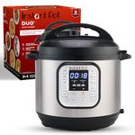 Instant Pot Duo 7-in-1 Electric Pressure Cooker, Slow Cooker, Rice Cooker, Steamer, Sauté, Yogurt Maker, Warmer & Sterilizer, 8 Quart, Stainless Steel/Black