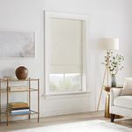 ECLIPSE Drew Noise Reducing Blackout Cordless Lined Window Roman Shade for Living Room, 27 in x 64 in, Ivory