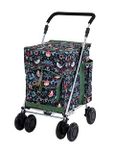 Sholley 4 Wheel Push Shopping Trolley, Strong, Well Balanced, Aids Walking, Regular 5'4" and Over (Berkeley)