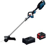 BOSCH GRT18V-40N18X 18V String Trimmer Kit with 8.0Ah High Power Battery, Charger, Brushless Motor, and Anti-Tangle System