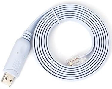 USB to RJ45 Console Cable with FTDI chip Compatible with Cisco, Cisco Routers Switches for Laptops in Windows, Mac, Linux (USB to RJ45, Blue)