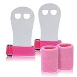 Gymnastics Grips Set,Gymnastics Hand Grips Wristbands Wrist Support Sports Accessories for Bar Grips Palm Protection Girls Youth Kids (Pink)