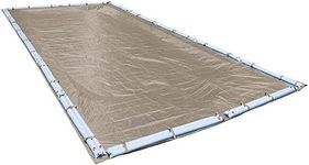 Pool Mate 571624R Winter Pool Cover, Extra Heavy-Duty Sandstone, 16 x 24 ft Inground Pools