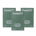 Swee10 Natural Stevia Sweetener |Sugar Free | Non-GMO | Zero Calorie Sugar Substitute-90 Sachet of 1g (Pack of 3)