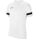 NIKE Men's M Nk Dry Acd21 Top T Shirt, White/Black/Black/Black, S UK