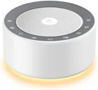 Kipcush White Noise Machine - Soft Non-Glare Nursery Lamp, 30 Soothing Sounds, 8 Color Lights, 8-Hour Timer for Baby & Adults