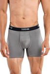 TRYB Men's Nylon Blend Trunks (Pack of 1) (TRYB-Trunk-Grey-XL_Grey_XL)