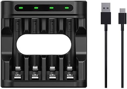 XTAR L4 USB Type-C 1.2V Ni-MH and 1.5V Li-ion Batteries 4 Slots AA AAA Battery Charger (L4 Charger Only)