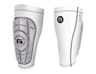 G-Form Pro-S Compact Shin Guard, Silver/White, Adult Medium