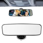 Obidodi Rear View Mirror for Driving Test, Driving Instructor Learner Examiner Mirror, Car Rear View Mirror with Suction Cup, Adjustable Rearview Car Mirror for Driving Test & Lesson (200 X 60mm)