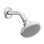 Kohler Complementary Shower Head for Bathroom - Silver with Chrome Finish - Showerhead with Shower Arm and Flange - Wide Spray Coverage and Superior Water Flow - Shiny, Lasting Finish 16356IN-A-CP