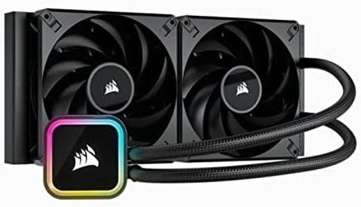 CORSAIR iCUE H115i RGB Elite Liquid CPU Cooler (16 Dynamic RGB LEDs, 140mm, 280mm Radiator, iCUE Software Compatible - LGA 1700, 1200, 115X, 2066, and AM4 Sockets) Black (CW-9060059-WW)