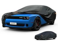 Kayme 7 Layers Car Cover Waterproof All Weather for Automobiles, Outdoor Full Cover Rain Sun UV Snow Protection, Universal Fit for Dodge Challenger, Ford Thunderbird, Pontiac Firebird.(194-208 inch).