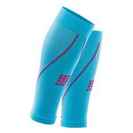 CEP - CALF SLEEVE 2.0 for women | Run compression calf sleeves in light blue/pink, size IV