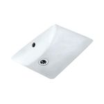 JAQUAR Continental Series Under Counter WASH Basin (White) | 485x370x205mm, Rectangle | Ceramic Basin/Sink for Bathroom, Living Room | NOT Table/Counter Top | CNS-WHT-701