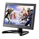 KALESMART 10.1 inch Small Computer Monitor HD 1024x600 with HDMI VGA BNC Port, Display Screen Monitor, Video HDMI Monitor - Build with Speakers