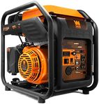 WEN GN400i RV-Ready 4000-Watt Open Frame Inverter Generator, CARB Compliant, Black/orange