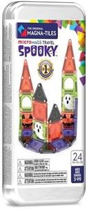 MAGNA-TILES microMAGS 24-Piece Spooky Travel Set, The Original Magnetic Building Brand