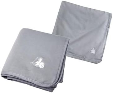 DefenderShield EMF Radiation Protection Blanket & Duvet Cover Bundle (Large 80" L x 60" W, Gray Duvet)