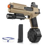 Gel Ball Blaster X6 with Drum, Manual & Automatic Dual Mode Splat-Blaster X2 Upgrade Version, 150FT Range, Ages 14+