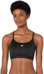 adidas Women's Training Light Support Good Level Bra Padded, Black, DD/Medium