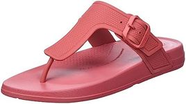 Fitflop Women's Iqushion Adjustable Toe Post Flip Flop, Dusky Red, 6 UK