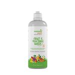 Mommypure Fruit & Vegetable Wash liquid Cleanser (500ml)|100% Natural & Edible Ingredients | Effectively removes 99.9% of Germs, Bacteria, Pesticides, Waxes, Chemicals & Soils, Leaves no Aftertaste