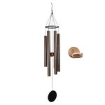 Breezy Chimes Large Wind Chimes for Home, Balcony, and Garden – Positive Energy & Relaxing Sound 30 Inch Essential Harmony(Antique Seekers Series - Black Copper)