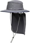 MISSION Cooling Day Venture Hat, Iron Gate - Convertible Bucket Hat with Removable Nape - Lightweight & Durable - Cools Up to 2 Hours - UPF 50 Sun Protection - Machine Washable