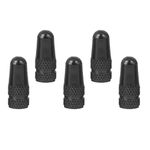 Generic 5x Bicycle Bike Presta Wheel Rims Tyre Stem Air Valve Caps Dust Cover Black