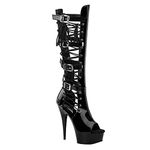 Womens Ladies High Heels Sexy Thigh Stiletto Heel 15Cm/5.9In Boots Nightclub Stripper Women's Shoes Size,Black,36