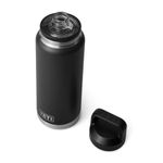 YETI Rambler Bottle Chug, Vaccum Insulated Stainless Steel Bottle with Leakproof Chug Cap, Black, 36 oz (1 L)