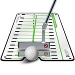 Unleash Golf Potential: Pro Path Putting Mirror - Optimal Portable Training Aid - Ensuring Accurate Swing Alignment - Enhance Indoor/Outdoor Practice - Essential Golfing Equipment & Accessories