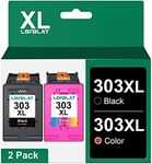 303XL High Yield Ink Cartridges Black and Tri-colour Combo Pack LOFBLAT Remanufactured Replacement for HP 303 XL Compatible for Envy Photo 6220 6230 6232 6255 7120 7130 7134 7458 7830 Printer (2-Pack)