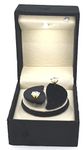 Moon Jewellery Box with LED Light & Rotating Base for Tops or Earing Earring (Black Velvet)