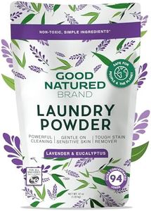 Good Natured Brand | Natural Laundry Detergent Powder | Washing Soda for Laundry | Tough Stain Remover | Hypoallergenic, Safe for Sensitive Skin | Eco-friendly | Lavender & Eucalyptus | 47oz 94 Loads