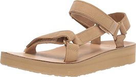 Teva Women's Midform Universal Leather Sandal, Desert Sand, 9