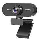 GuangTouL Webcam 1080P USB HD Web Camera PC Camera with Microphone Full 360 Degree Rotation for Video Conferencing,YouTube,Recording and Streaming,Computer Camera with 110-Degree Extended View