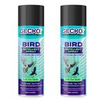 Gecko Bird Repellent Spray for Bird Control For Home And Office| Bird Control Spray | Non-Toxic Spray| Safe for Birds | Pigeon Repellent Spray | Repels Birds - Pack of 2 (200 ML)