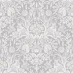 Holden Decor Harlen Wallpaper Trees Flowers Hedgehogs Leaves Rabbits Damask