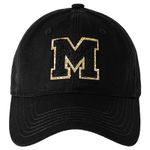 MEINICY Personalized Initial.s Baseball Cap, Birthday Gifts for Women Teen Girls Teachers, Unstructured, Cotton, Adjustable, Black, One Size