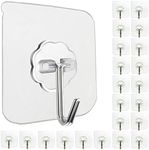 Jwxstore 24 Pack Wall Hooks for Han