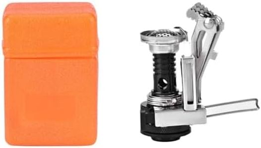 Chiffonade Portable Camping Stove Windproof Backpacking Stove with Stable Support for Outdoor Cooking, Hiking & Adventure(Black)